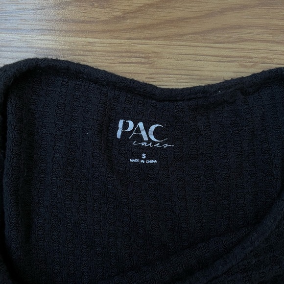 Cozy Waffle Pacsun Ruffle Crop Longsleeve - Picture 5 of 8